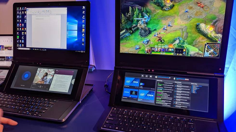 Intel presentó un prototipo de laptop con doble pantalla #Computex2019 Intel presentó un prototipo de laptop con doble pantalla #Computex2019