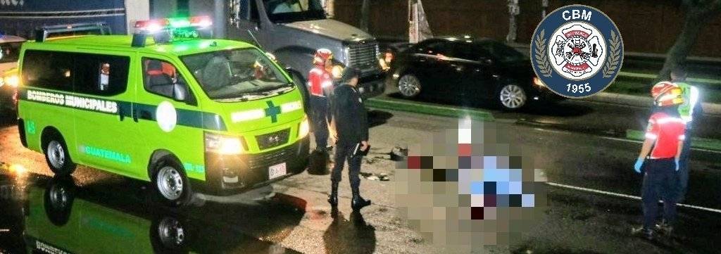 accidente en zona 11 deja un muerto y un herido
