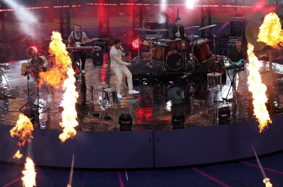 Actuación de Imagine Dragons en la final de la Champions League