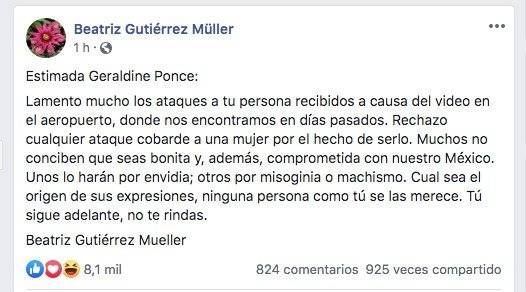 Mensaje de Beatriz Gutiérrez