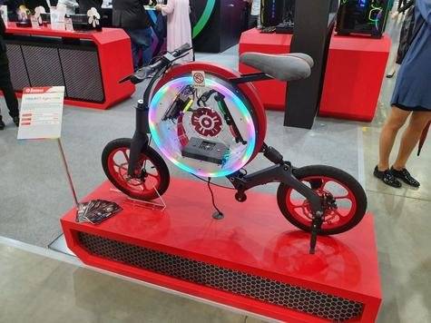 El PC dentro de una bicicleta eléctrica