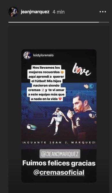 Comunicaciones dice adiós Jean Márquez