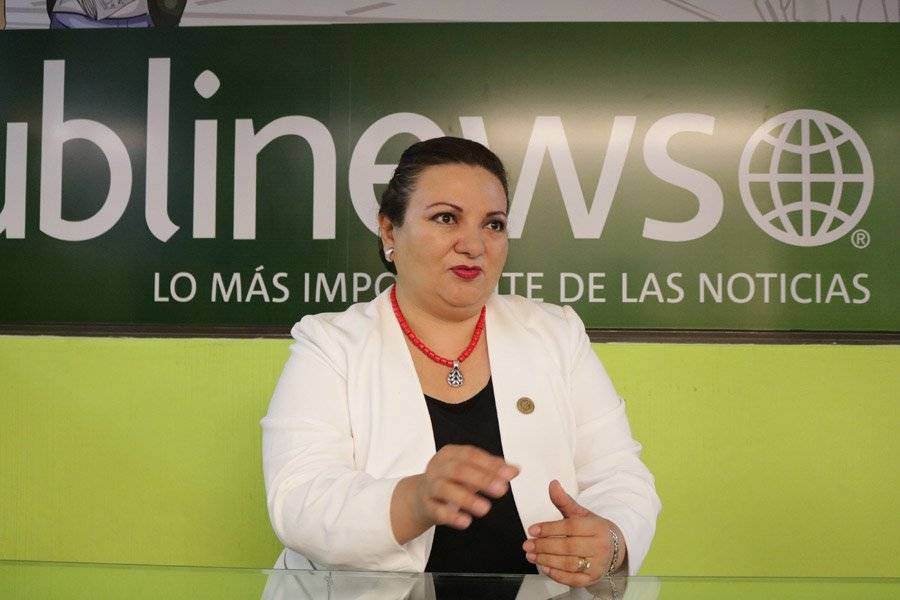 María de los Ángeles Soberanis de Rueda, presidenta del Benemérito Comité Pro Ciegos y Sordos de Guatemala