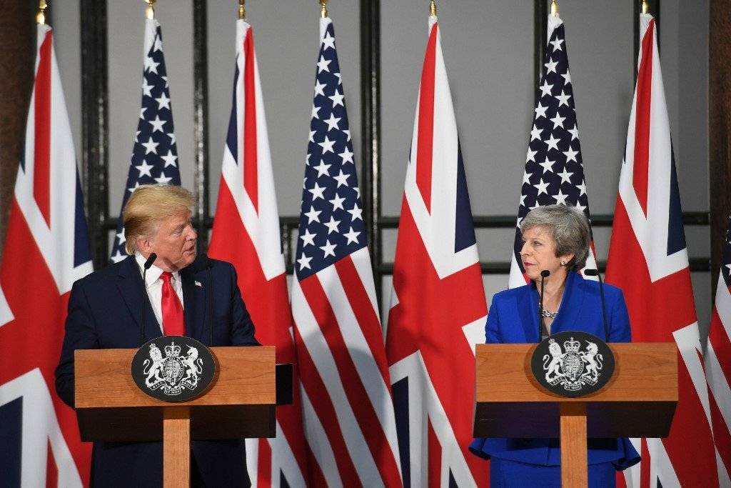 Donald Trump y Theresa May
