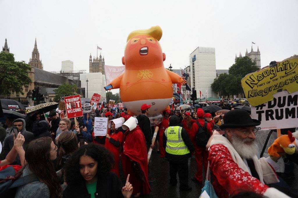 Protestas contra Trump en Londres