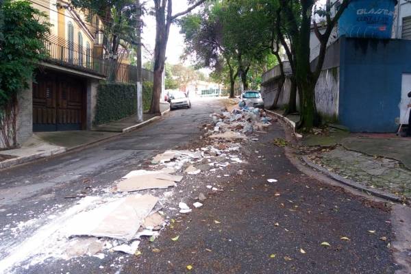 lixo rua em moema