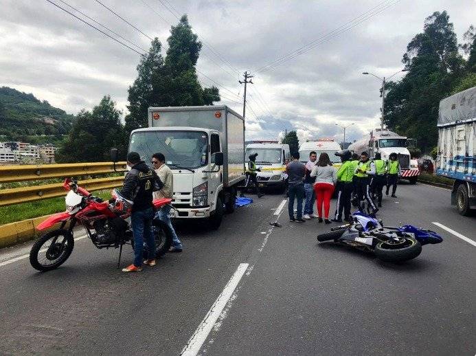 Accidente en la autopista General Rumiñahui