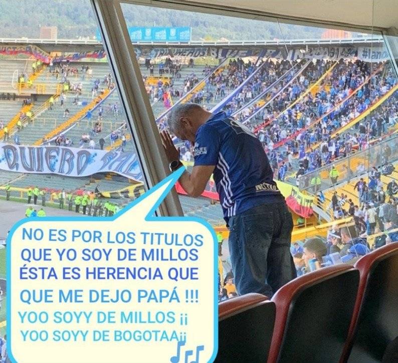 Triste foto de Alerta por la eliminación de Millonarios