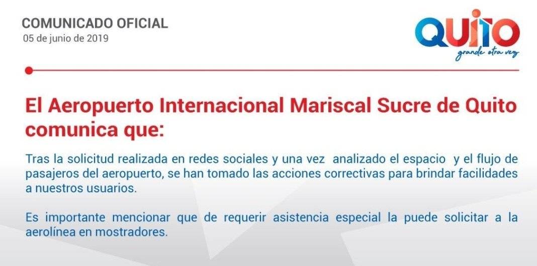 Comunicado del municipio sobre reclamo de Pamela Cortés