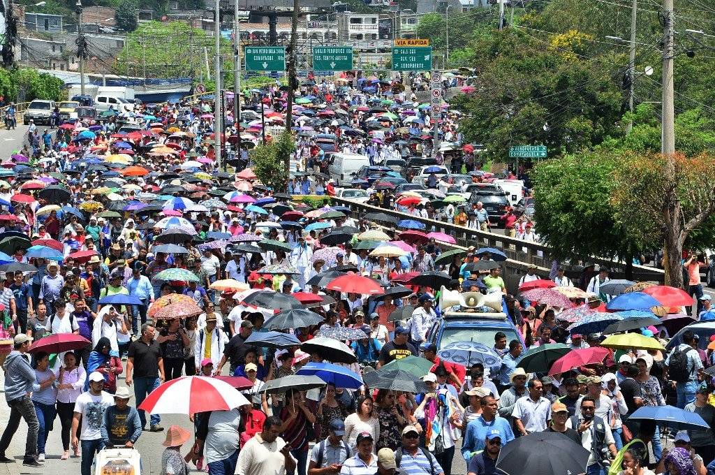 Marcha por la paz en Honduras