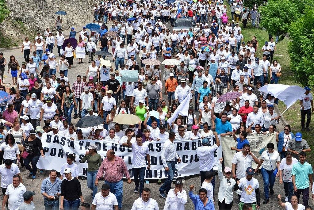 Marcha por la paz en Honduras