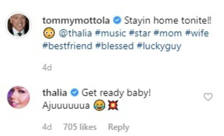Thalía y Tommy Motola se ponen