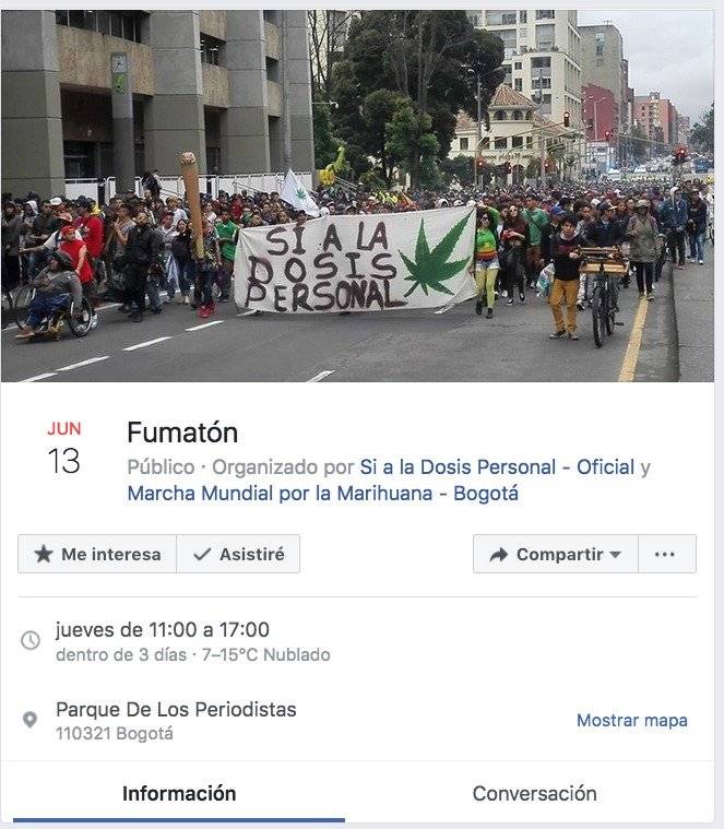 Convocan "Fumatón" en Bogotá