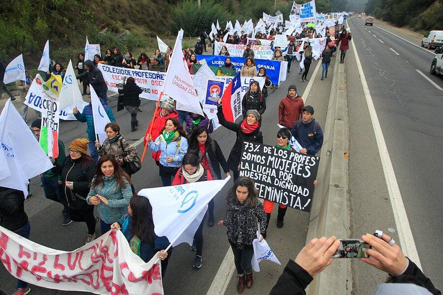 Marcha Profesores Valparaíso