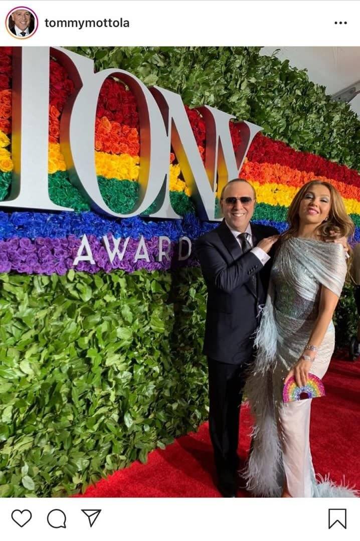 Thalía y Tommy Mottola