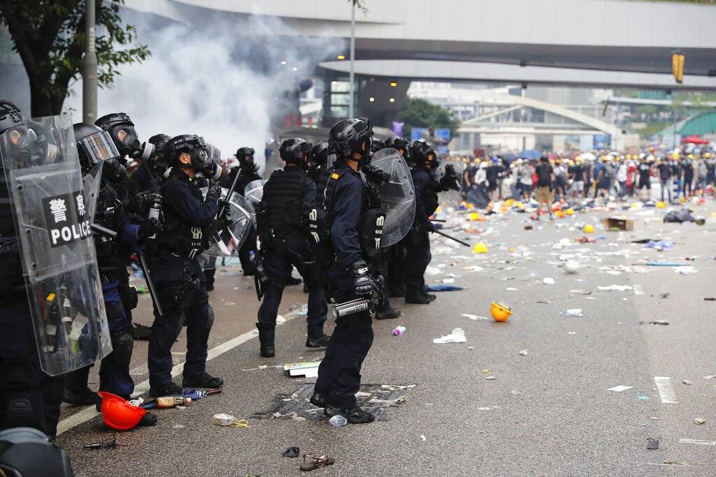 Protestas en Hong Kong Foto: AP