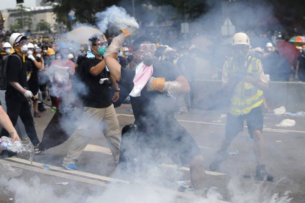 Protestas en Hong Kong Foto: AP