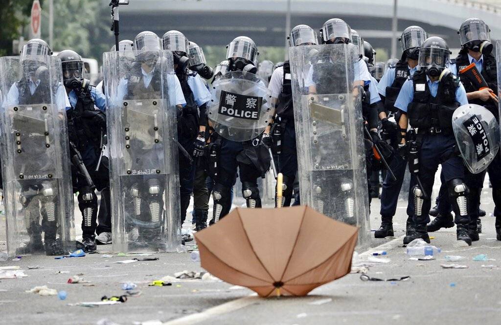 Protestas en Hong Kong Foto: AP