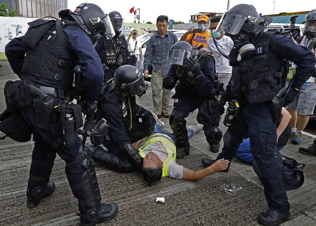 Protestas en Hong Kong Foto: AP