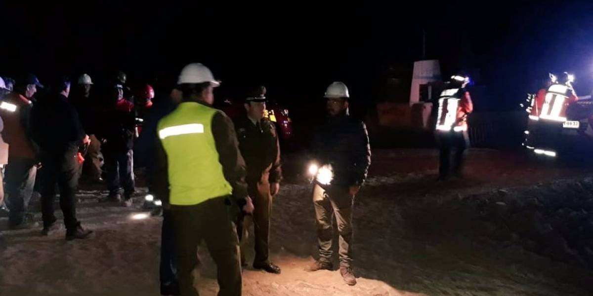 Tres mineros están atrapados tras un derrumbe en una mina