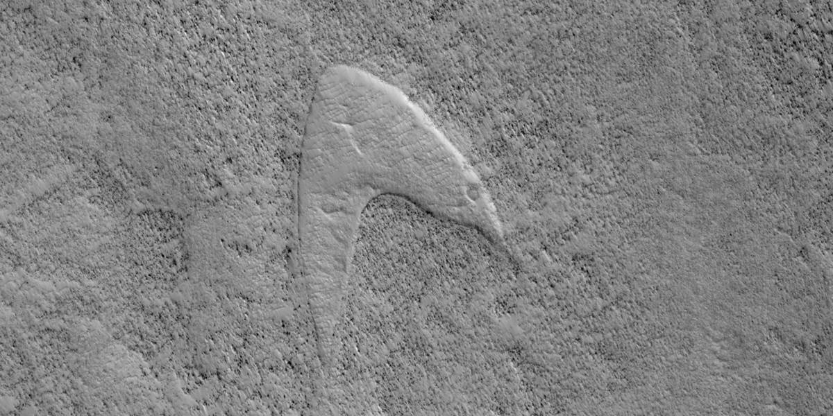 La NASA descubre un símbolo de Star Trek en la superficie de Marte