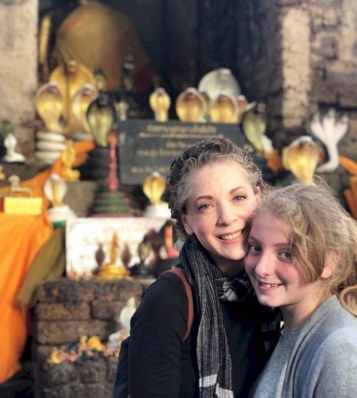 Edith González y su hija