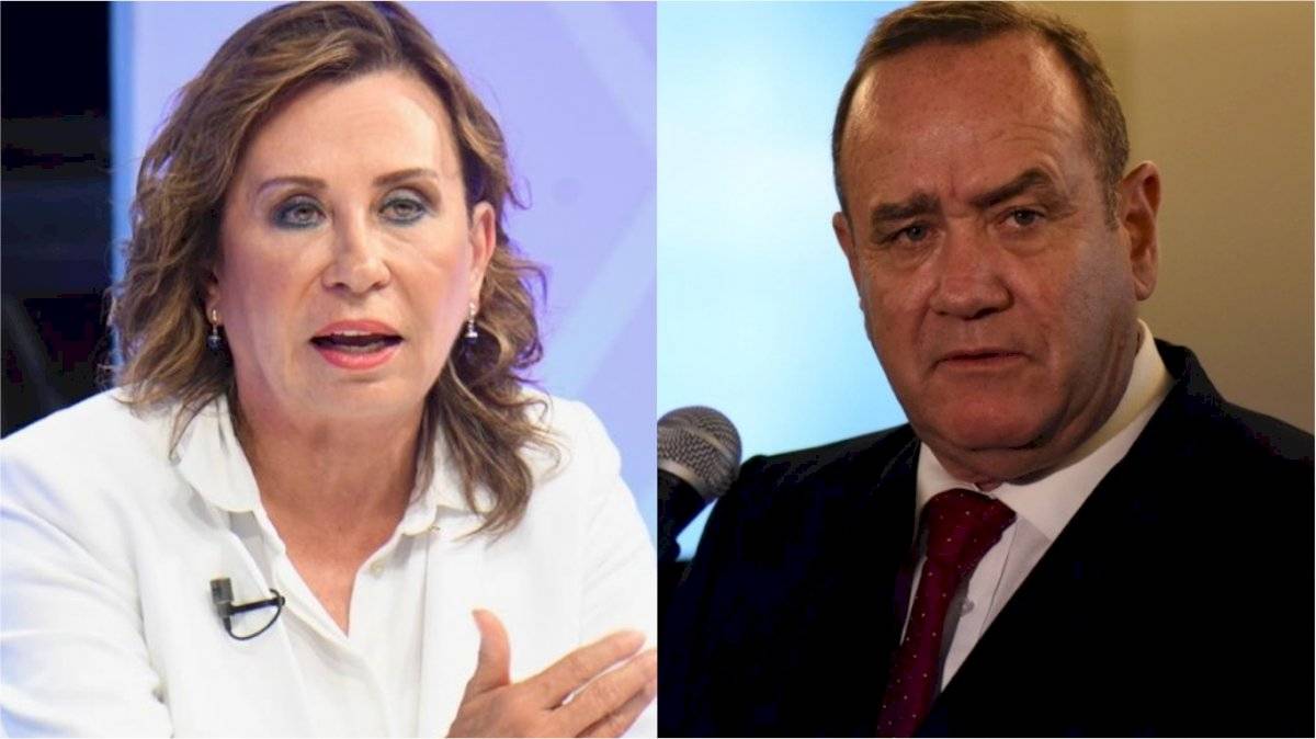 Sandra Torres y Alejandro Giammattei