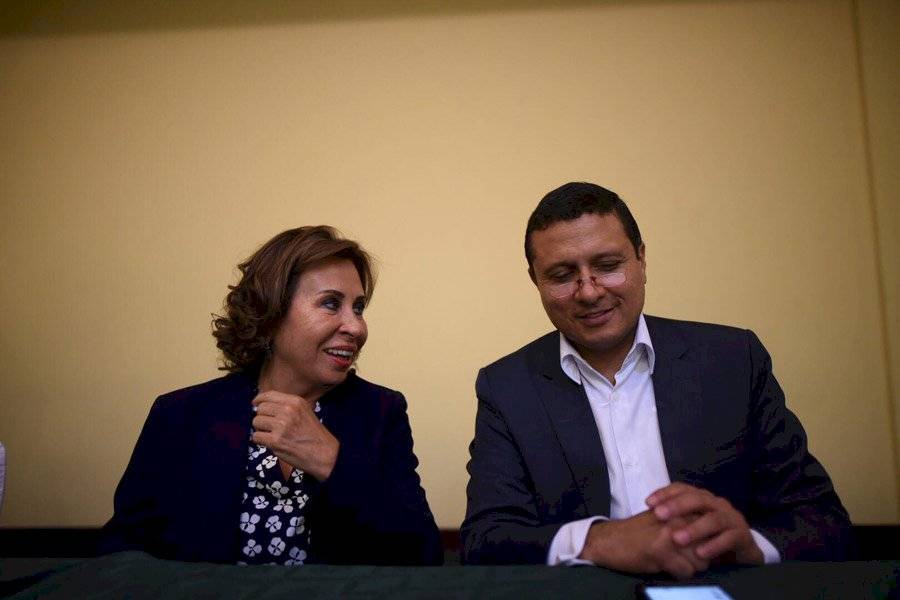 Sandra Torres y Carlos Raúl Morales