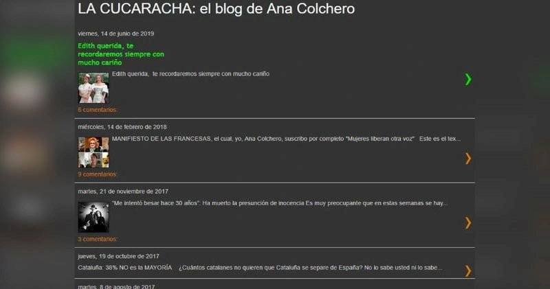 Mensaje de Ana Colchero a Edith González