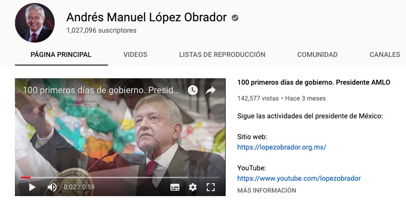 AMLO Youtube AMLO Youtube