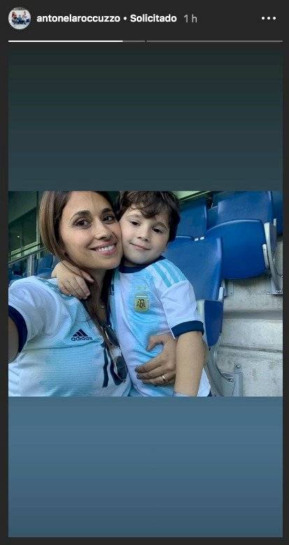 Antonela Roccuzzo apoya a Messi ante Catar.