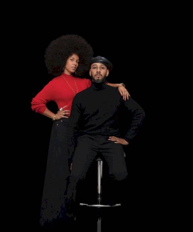 Alicia Keys (izq.), Swizz Beatz (der.) - Dean Collection 20 St