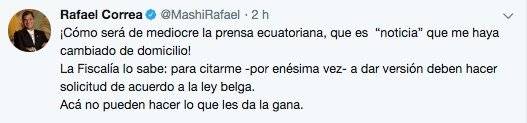 Rafael Correa en Twitter