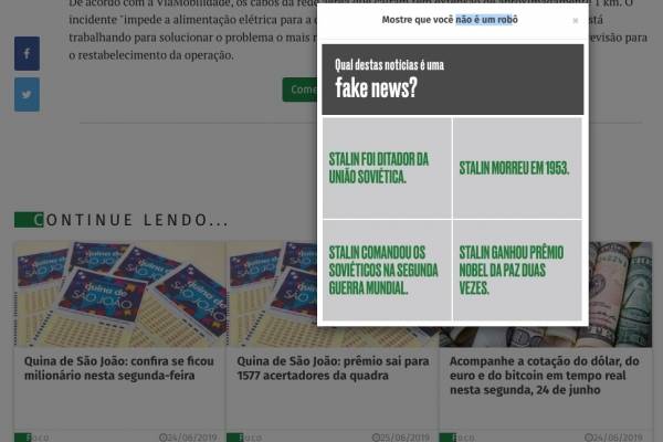 captcha fake news