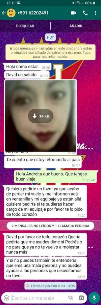 Estafa en WhatsApp: Una ecuatoriana casi fue víctima de esta modalidad