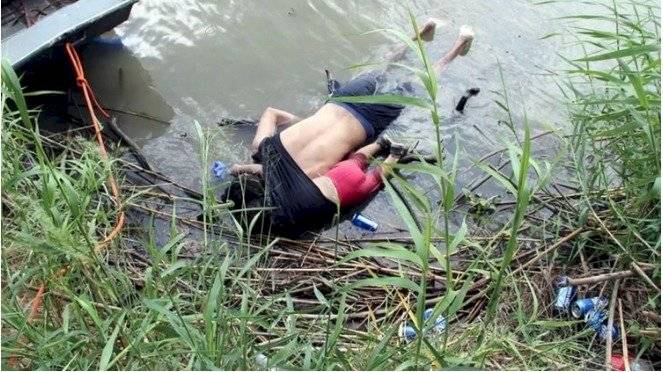 Padre e hija murieron abrazados al intentar cruzar a Estados Unidos