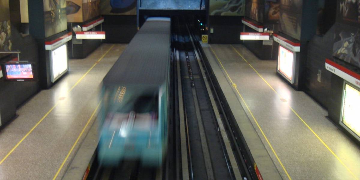Esta es la velocidad promedio de todas las línea del Metro de Santiago
