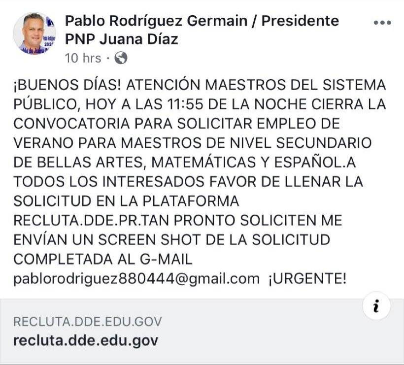 Política en Educación