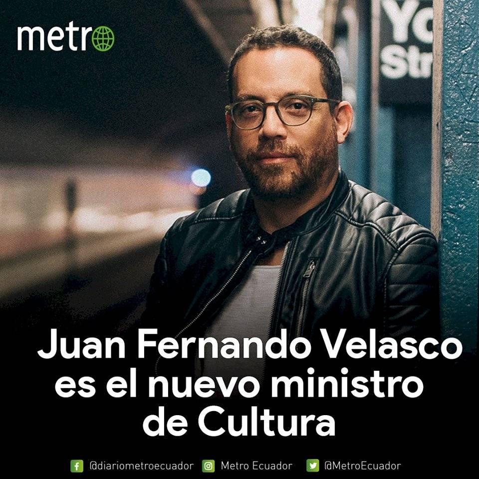 Juan Fernando Velasco, nuevo ministro de Cultura