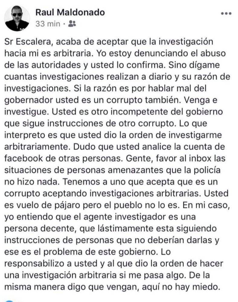 Raúl Maldonado, hijo