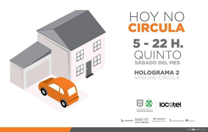 Hoy no circula, Quinto sábado