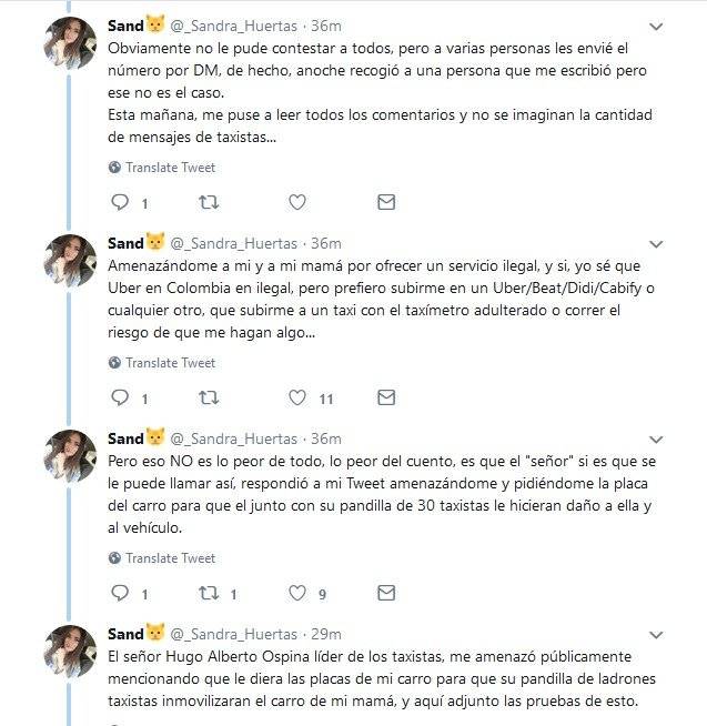 Amenazas a tuitera