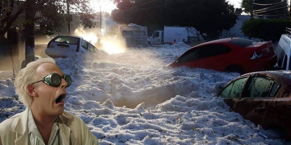 Brutal y viral: cae granizada en Guadalajara y sepulta a medio barrio