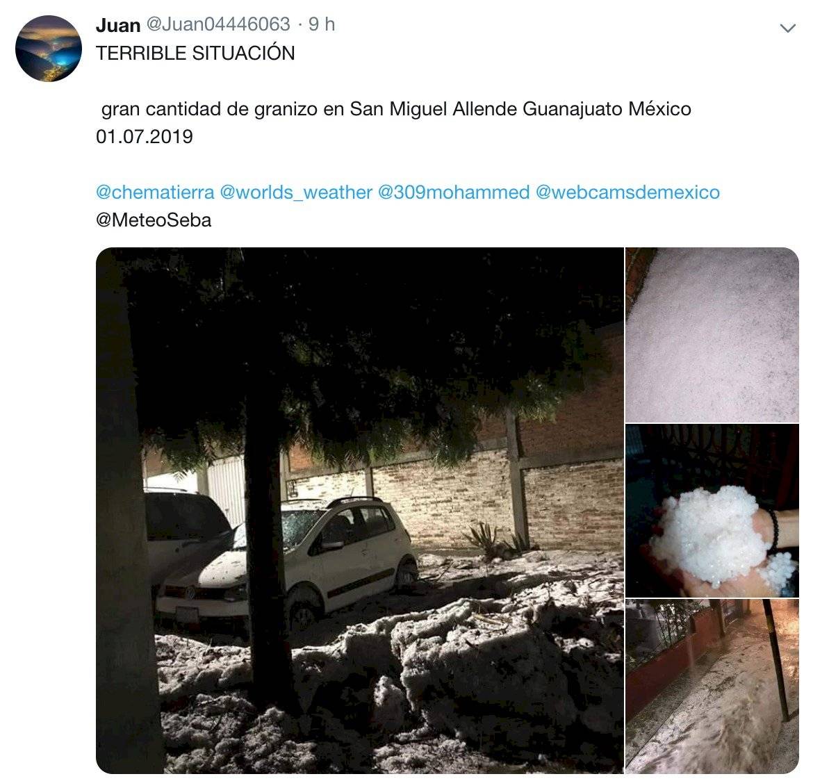 Granizo en Guadalajara