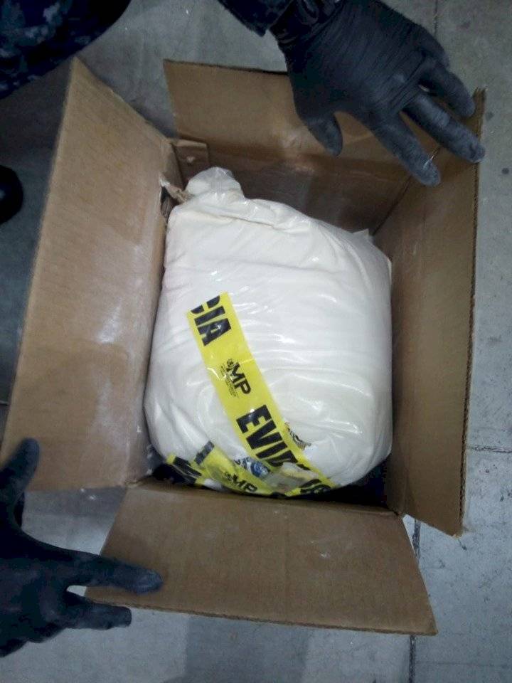 droga decomisada en empresa de encomiendas en zona 13