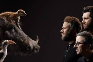 O Rei Leão Timão, Pumba e Zazu John Oliver Seth Rogen Billy Eichner