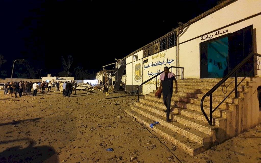 Bombardeo en Libia