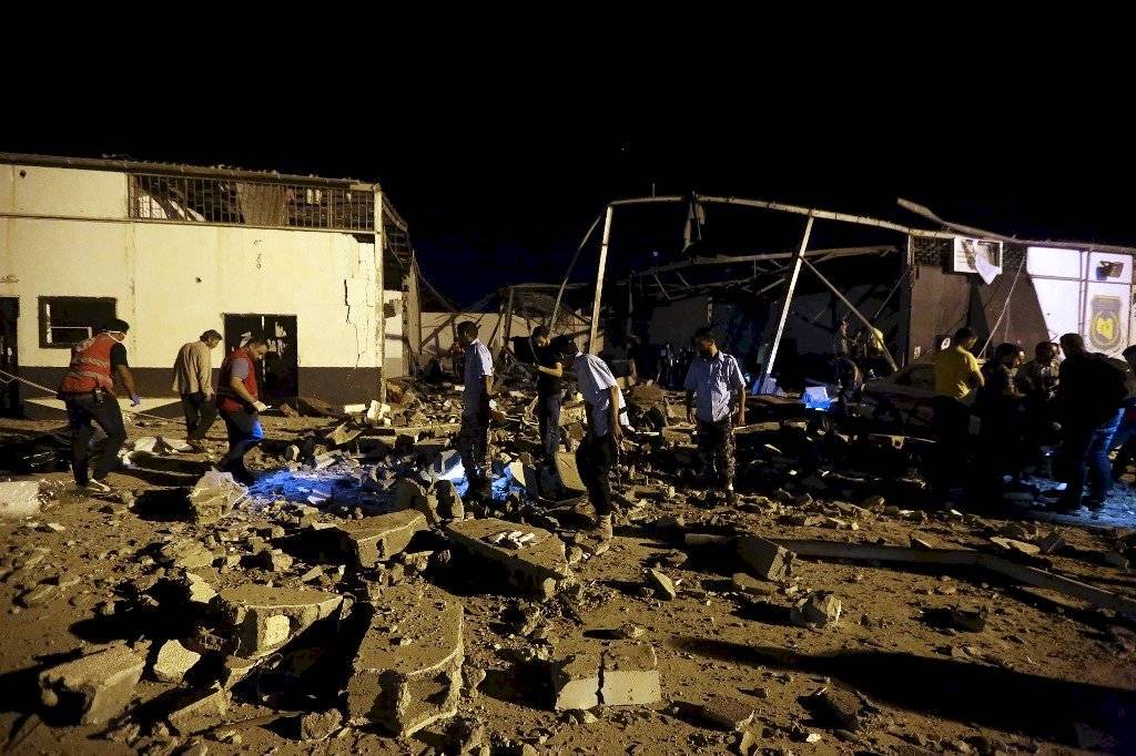 Bombardeo en Libia