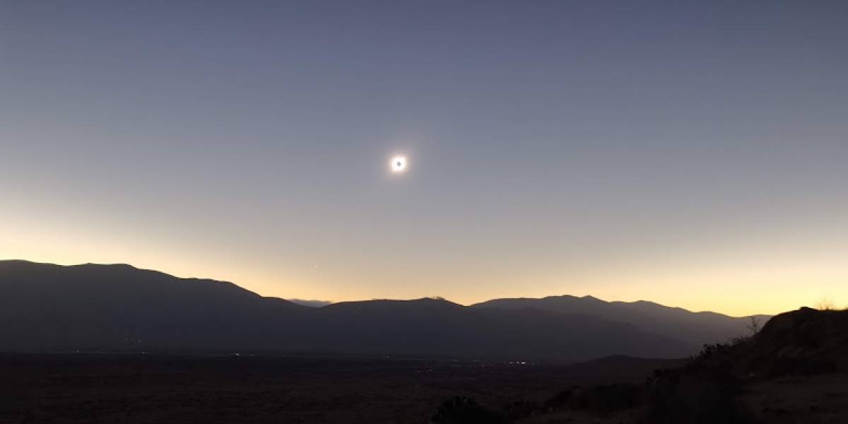 Eclipse solar: una imagen diferente del evento astronómico del año