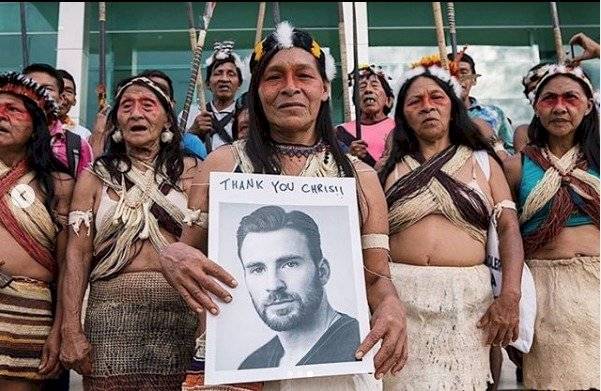 Resistencia Waorani mensaje a Chris Evans